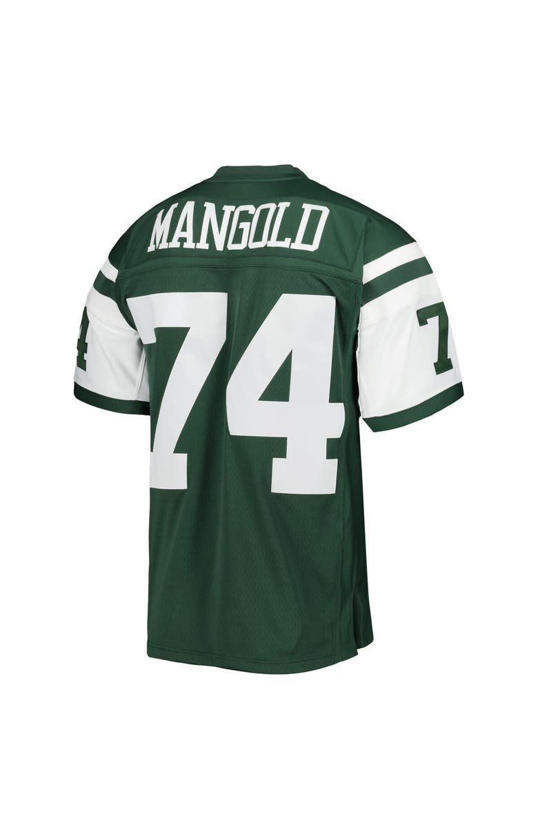 Mitchell & Ness Men's Mitchell & Ness Nick Mangold Green New York Jets Legacy Replica Jersey, Alternate, color,