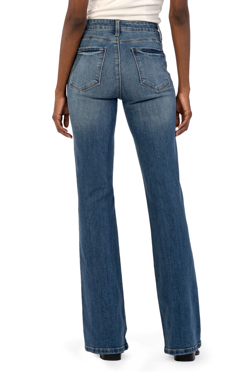 KUT from the Kloth Ana Fab Ab High Waist Super Flare Jeans, Alternate, color, 