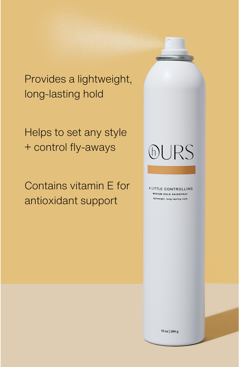 hOURS haircare A Little Controlling Medium Hold Hairspray, Alternate, color, 10 Oz
