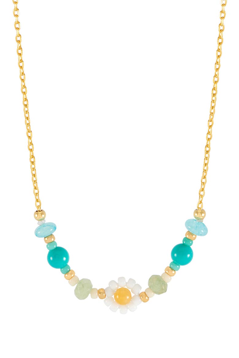 Daisy Chain Necklace, Main, color, GOLD