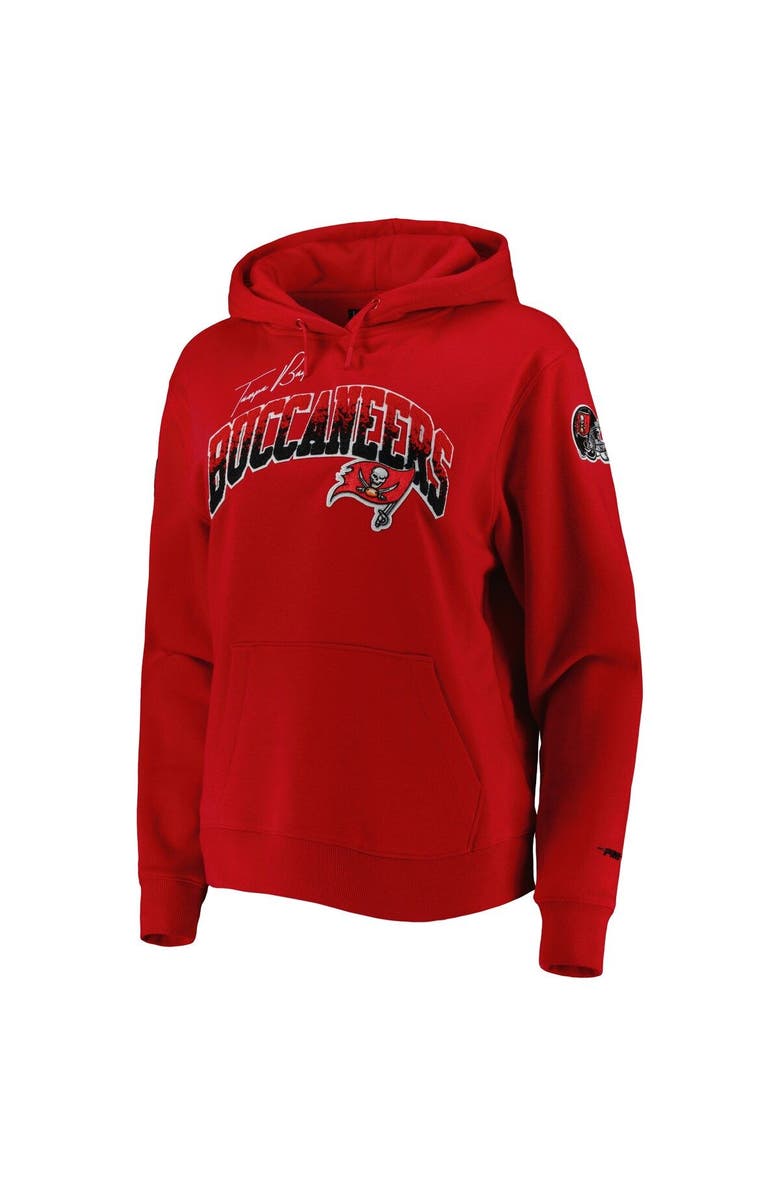 PRO STANDARD Women's Pro Standard Red Tampa Bay Buccaneers Local Patch Pullover Hoodie, Alternate, color,