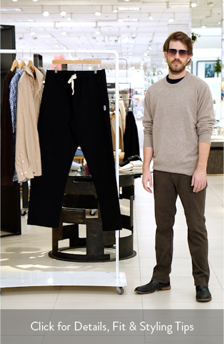 Standard Cotton Canvas Drawstring Slacker Pants, sales video thumbnail