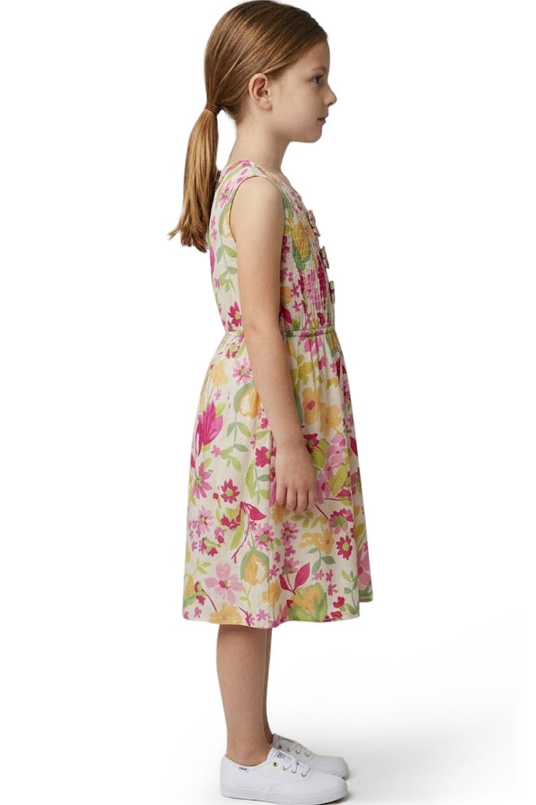 Kids' Floral Print Sleeveless Dress, Alternate, color, PINK