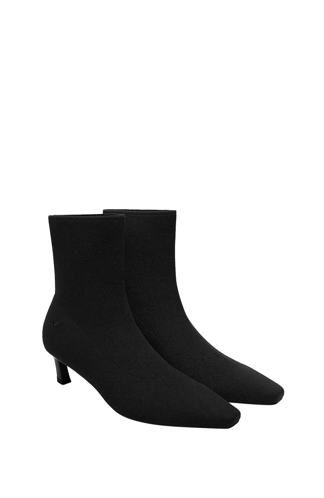 VIVAIA 2-in-1 Detachable Mid Heel Boots, Main, color, Black