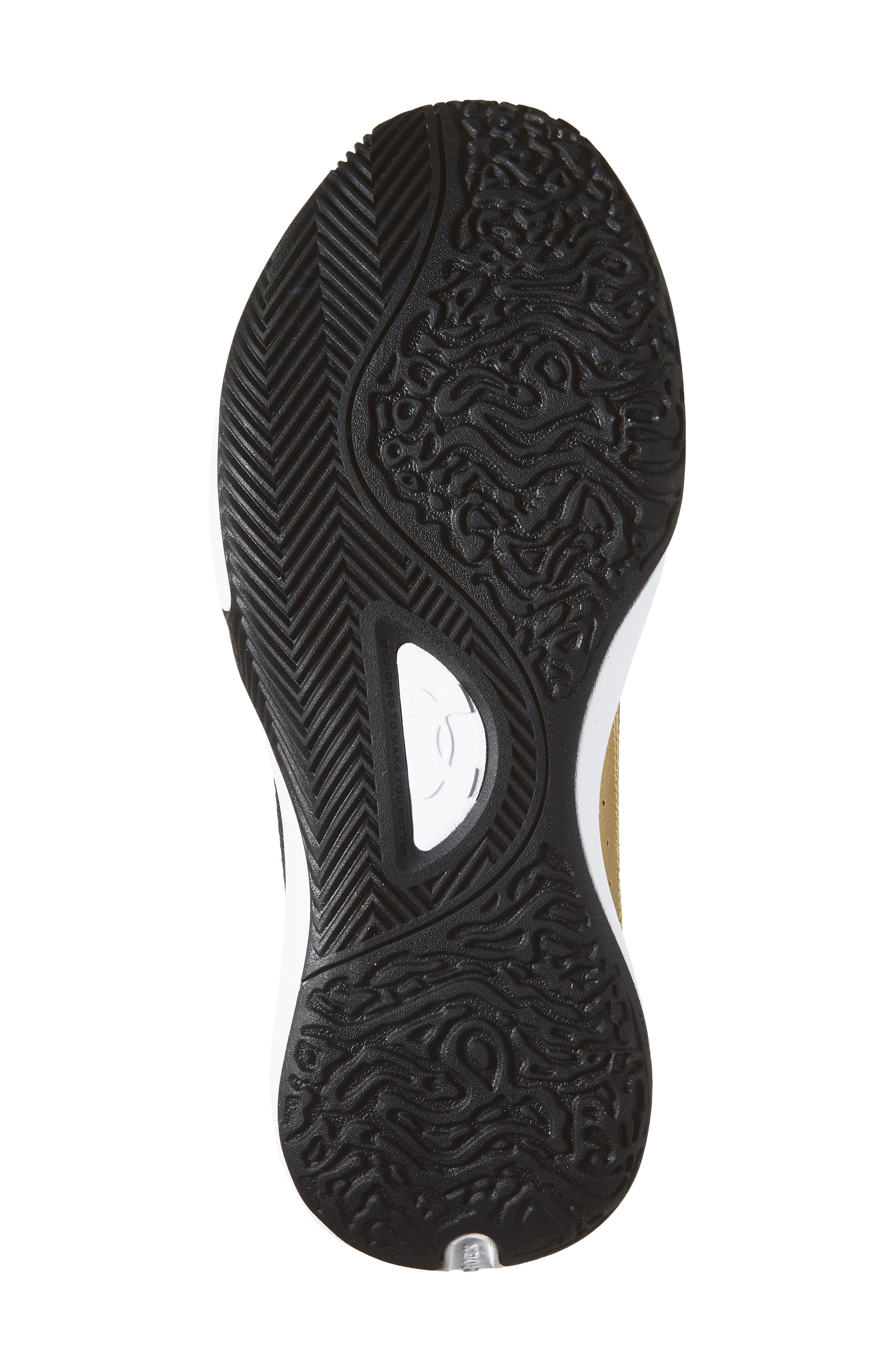 Under Armour Gender Inclusive Lockdown 7 Low Basketball Shoe, Alternate, color, Black