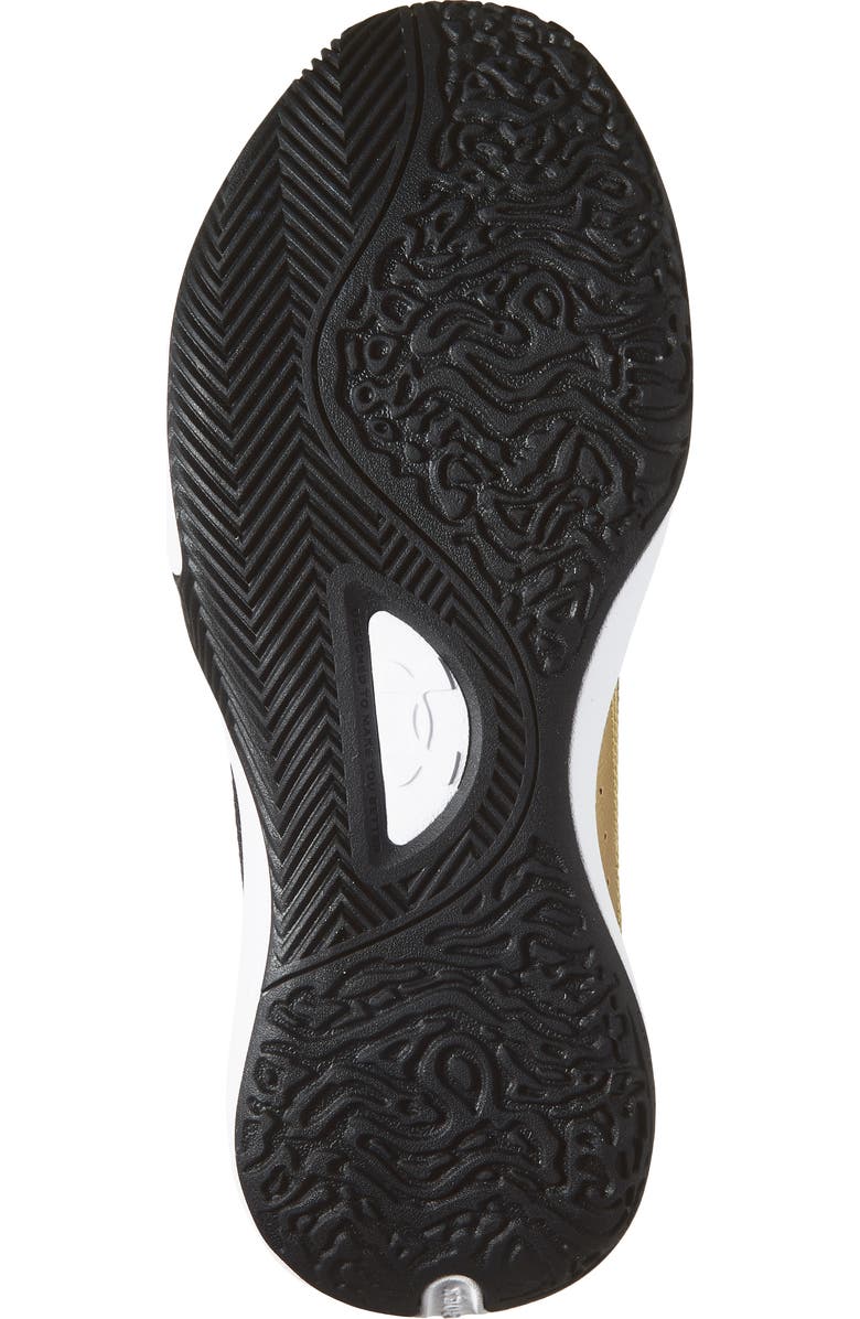 Under Armour Gender Inclusive Lockdown 7 Low Basketball Shoe, Alternate, color, Black