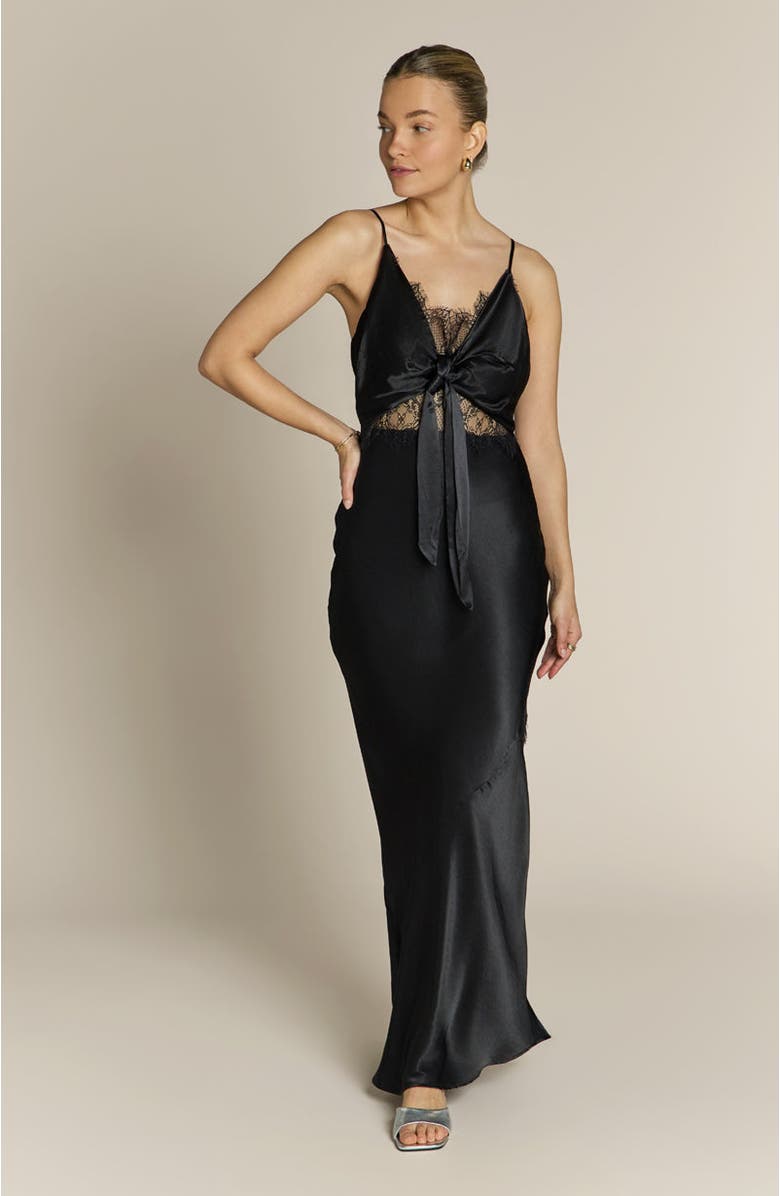 Rewritten Remi Lacel Panel Dress, Alternate, color, Black