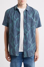 Rip Curl Sessions Aerotech Short Sleeve Performance Button-Up Shirt