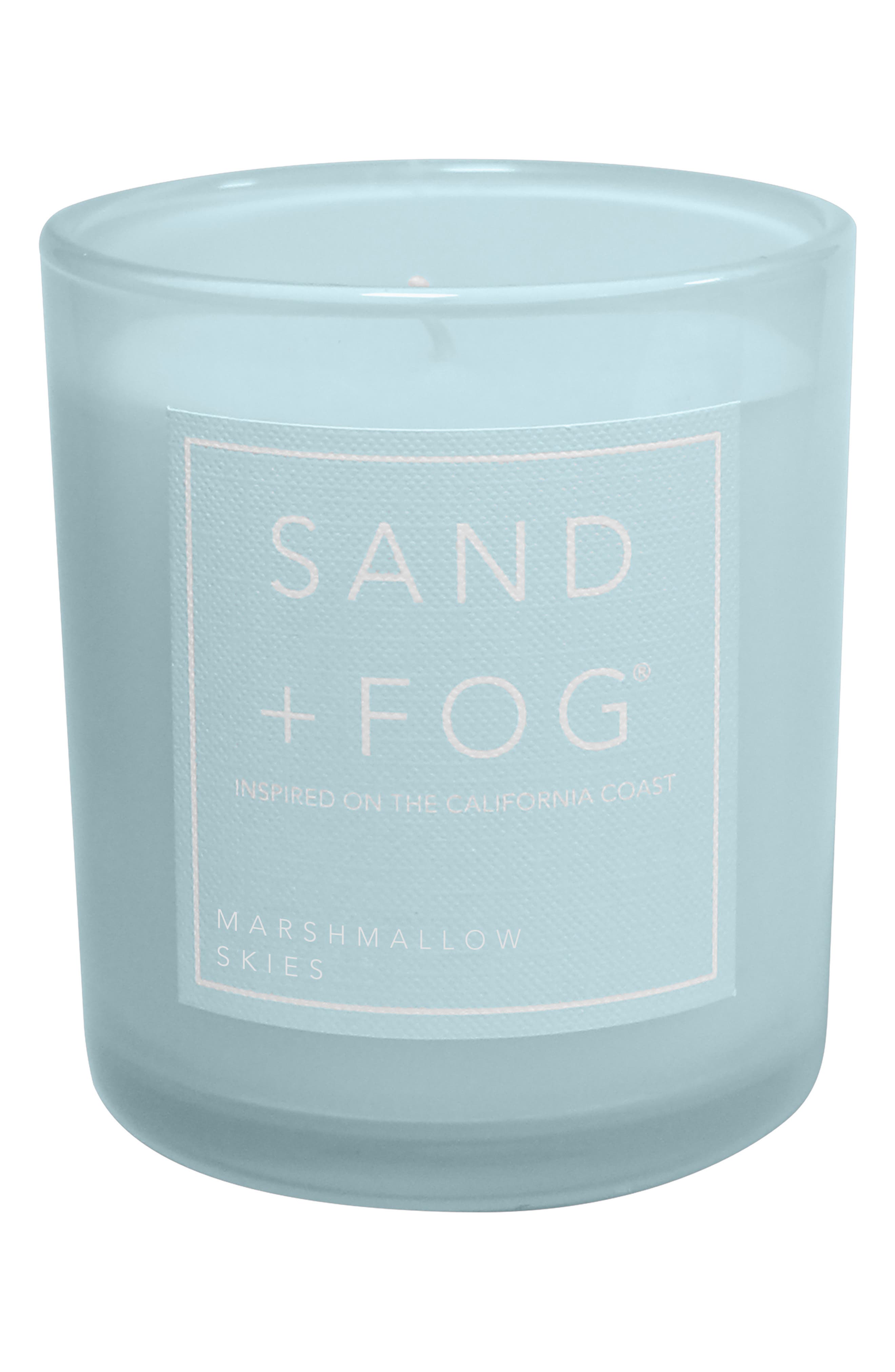 SAND AND FOG Marshmallow Skies Scented Glass Jar Candle