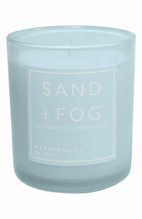 SAND AND FOG Marshmallow Skies Scented Glass Jar Candle