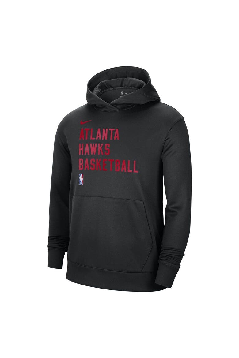 Unisex Nike Black Atlanta Hawks 2023/24 Performance Spotlight On-Court Practice Pullover Hoodie, Alternate, color, Black