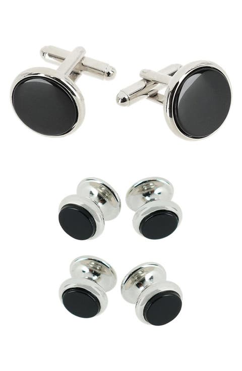 Sutton Onyx Cuff Link & Stud Set