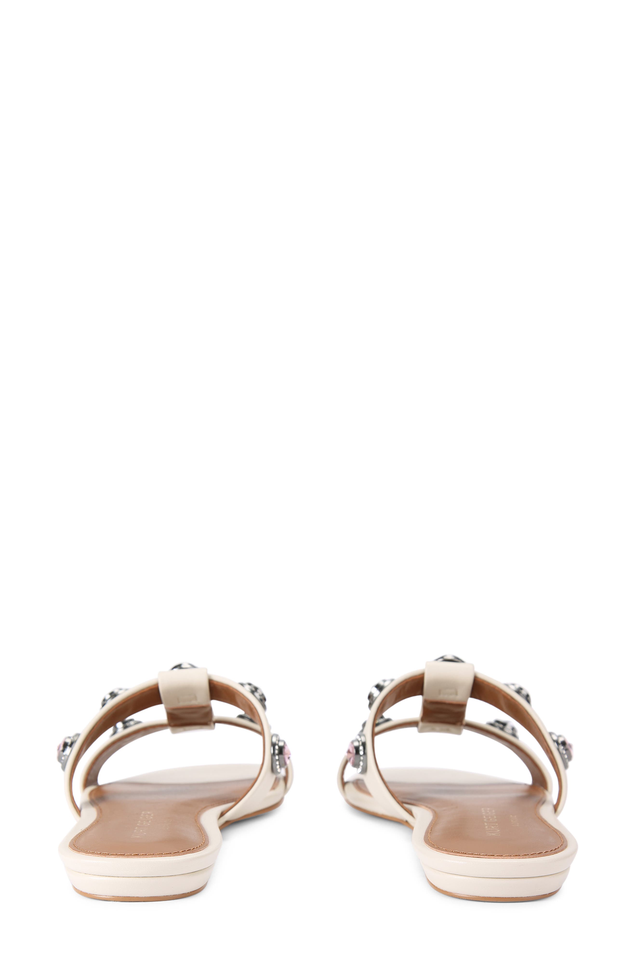 Kurt Geiger London Octavia Embellished Slide Sandal, Alternate, color, Open White