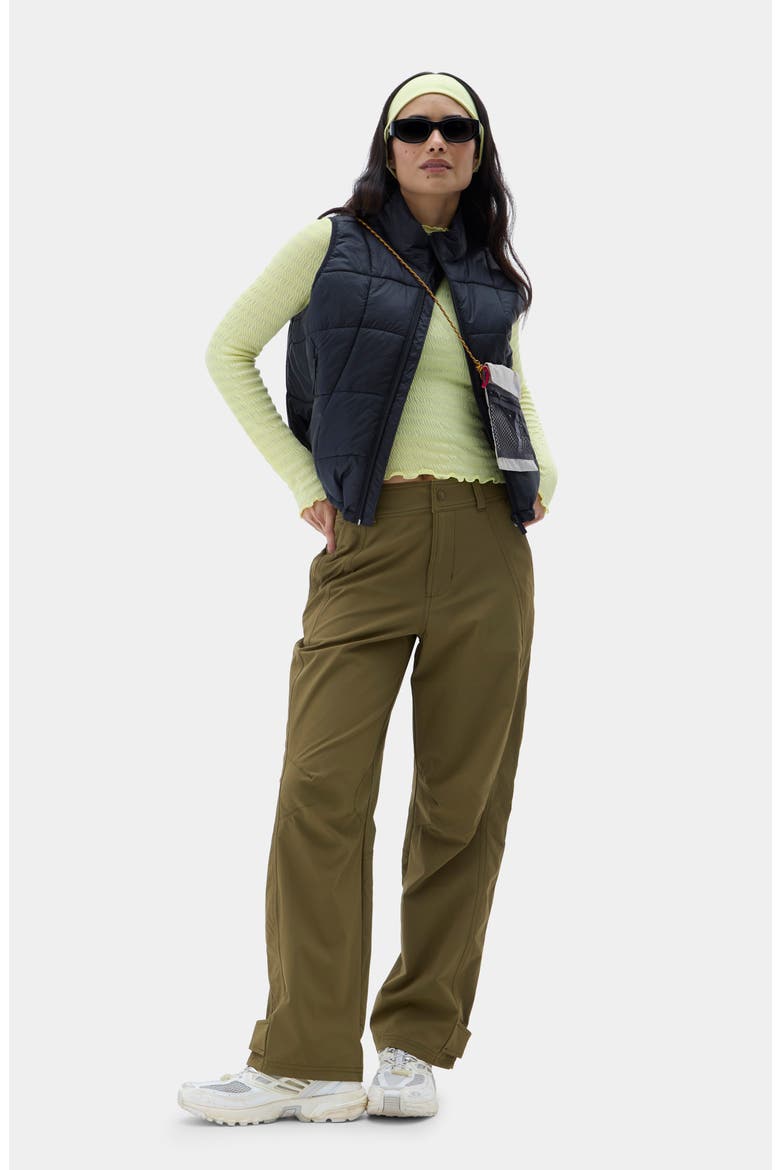 Claude Water Repellent Quilted Vest, Alternate, color, BLACK