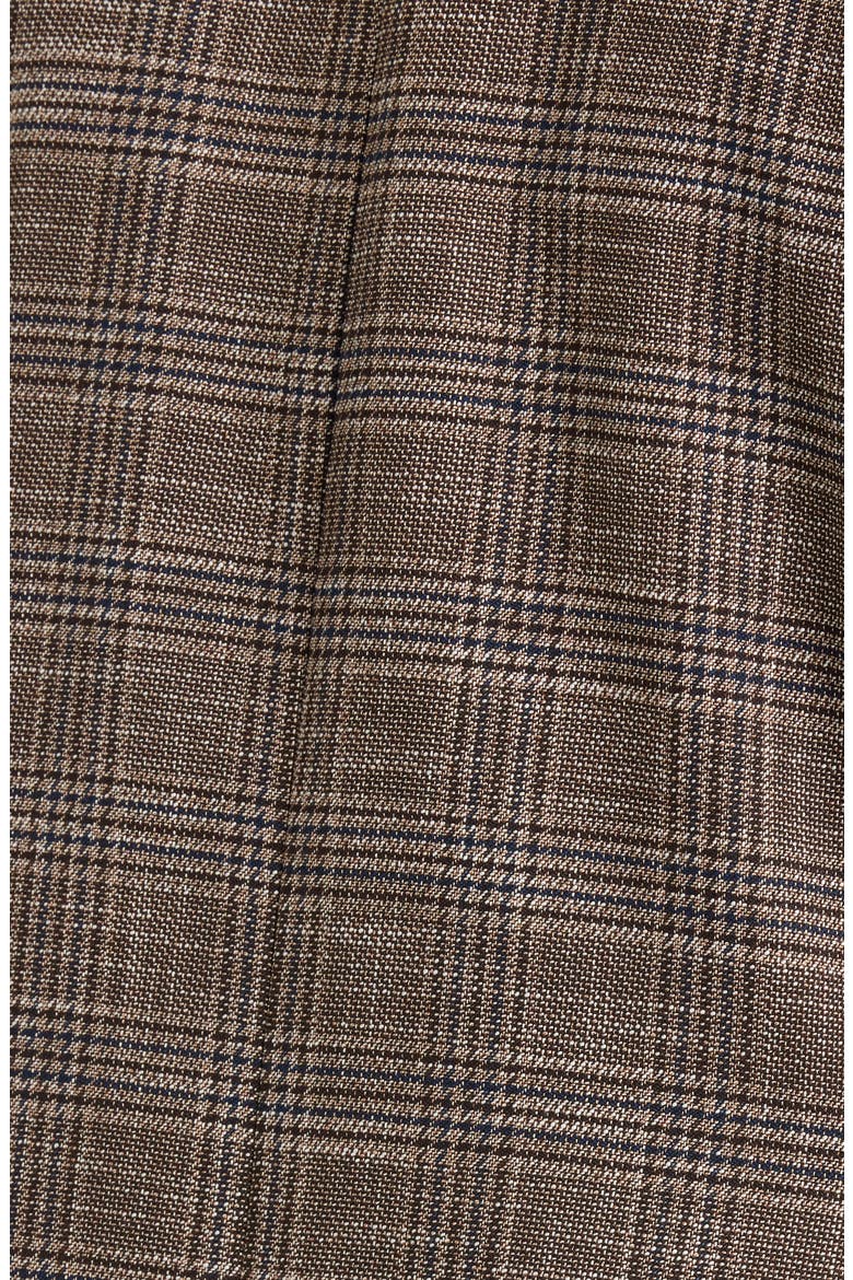 Plaid Double Breasted Blazer, Alternate, color, ESPRESSO I