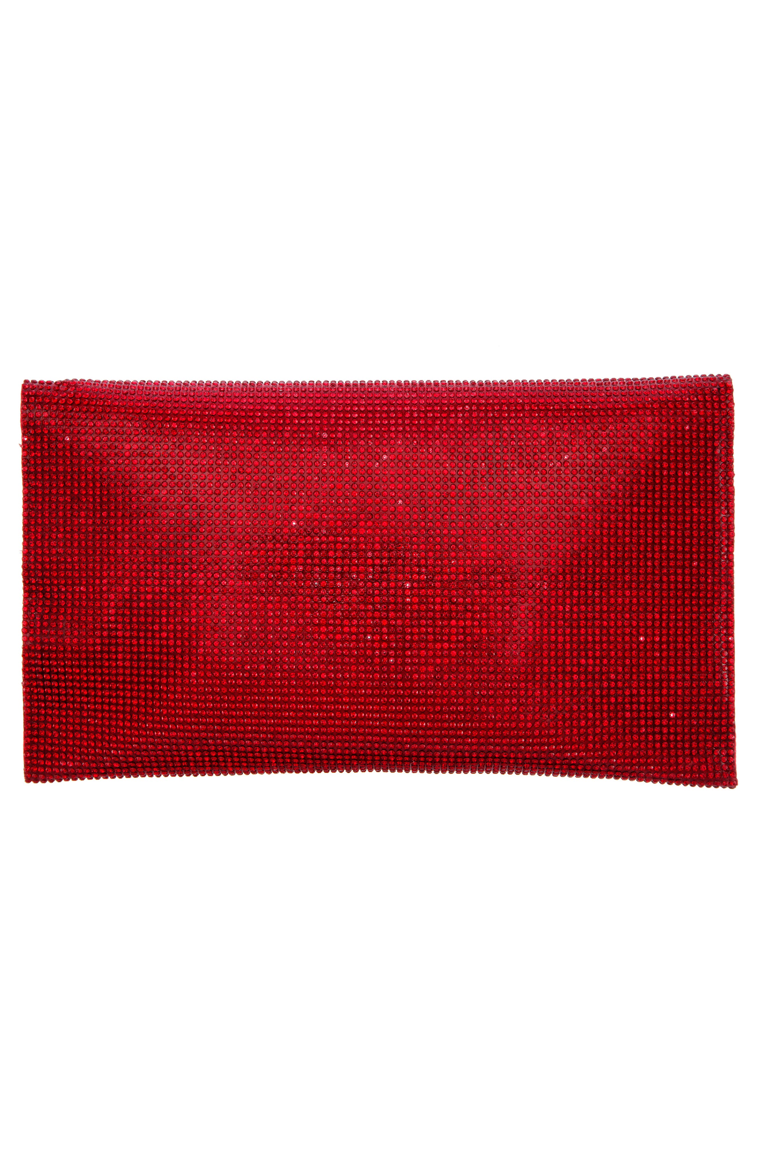 Crystal Clutch, Alternate, color, SIAM RED