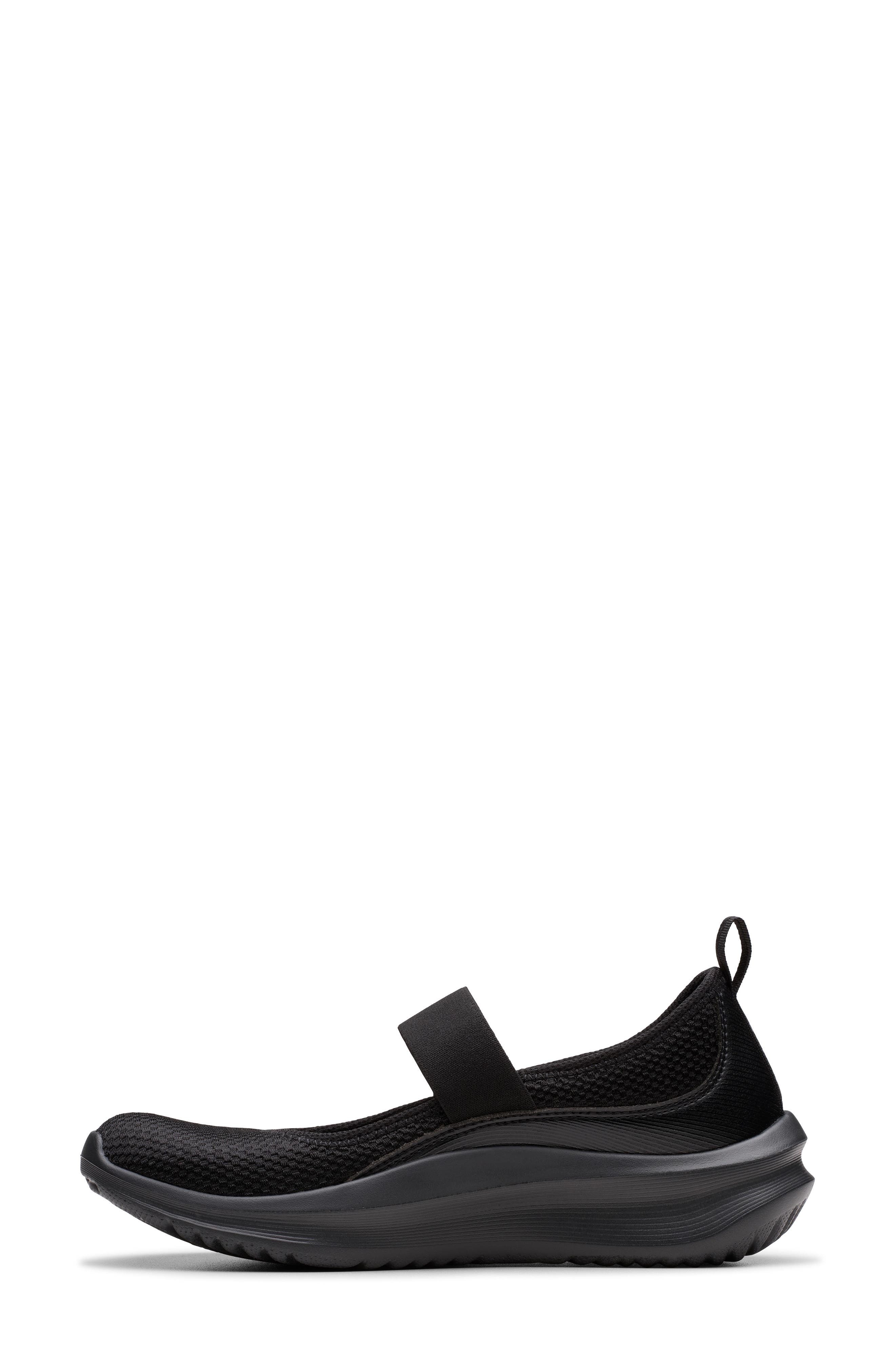 Clarks<sup>®</sup> Solevana Mary Jane Sneaker, Alternate, color, Black