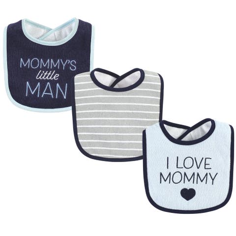 Absorbent Fiber Filled 3-Pack Bib Collection