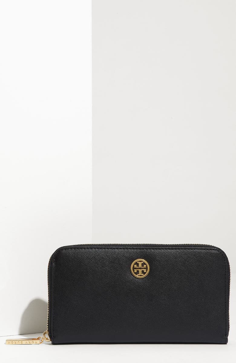 Tory Burch 'Robinson' Zip Continental Wallet, Main, color, 