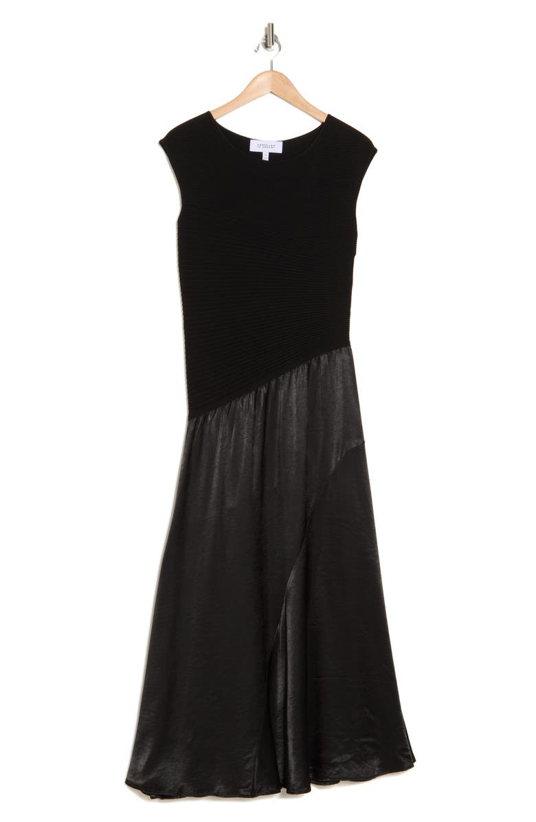 Derek Lam 10 Crosby Madeline Mixed Media Dress, Alternate, color,