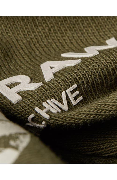 G-star Archive Boxy Organic Cotton Graphic T-shirt In Shadow Olive