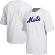 Champion Men's Champion White New York Mets All Star Arched Chenille Wordmark T-Shirt