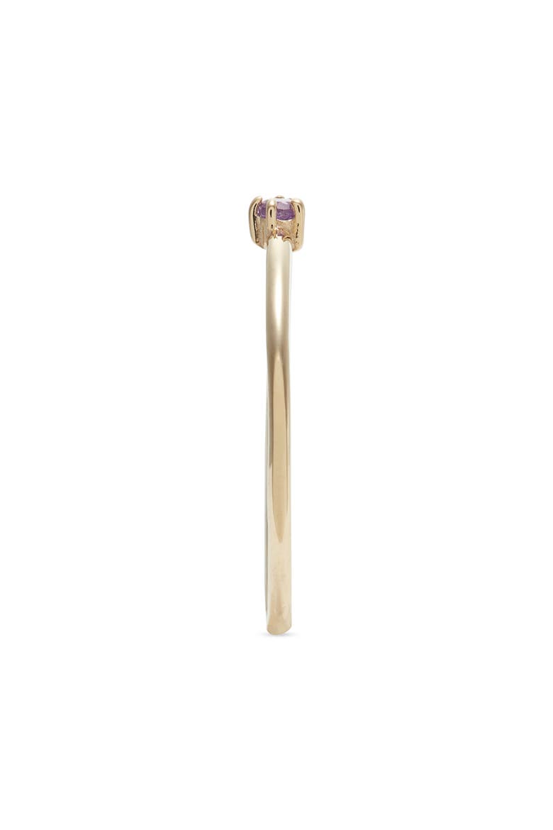 Birthstone Ring, Alternate, color, FEBRUARY/ AMETHYST/ GOLD