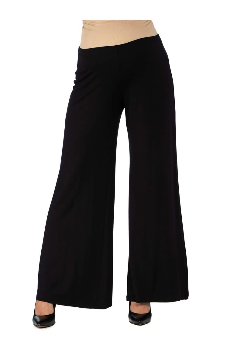 Maternity Solid Color Palazzo Pants, Main, color, Black
