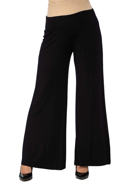 Maternity Solid Color Palazzo Pants