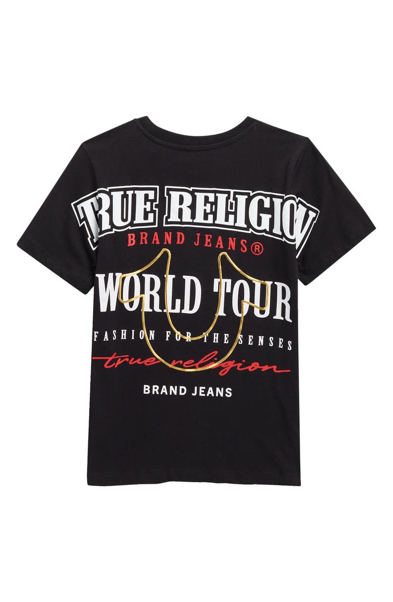 True Religion Kids' Foil Graphic T-Shirt, Alternate, color, Black