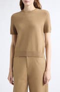 Vince Short Sleeve Wool Blend Sweater