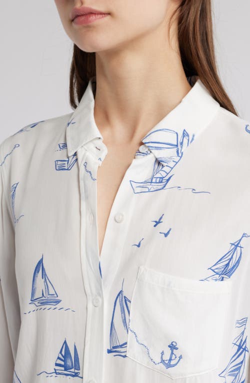 Rails Kathryn Sailboat Print Button-up Shirt In Sailboats