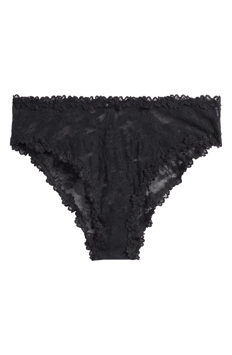 SKIMS Stretch Lace Briefs, Alternate, color, Soot