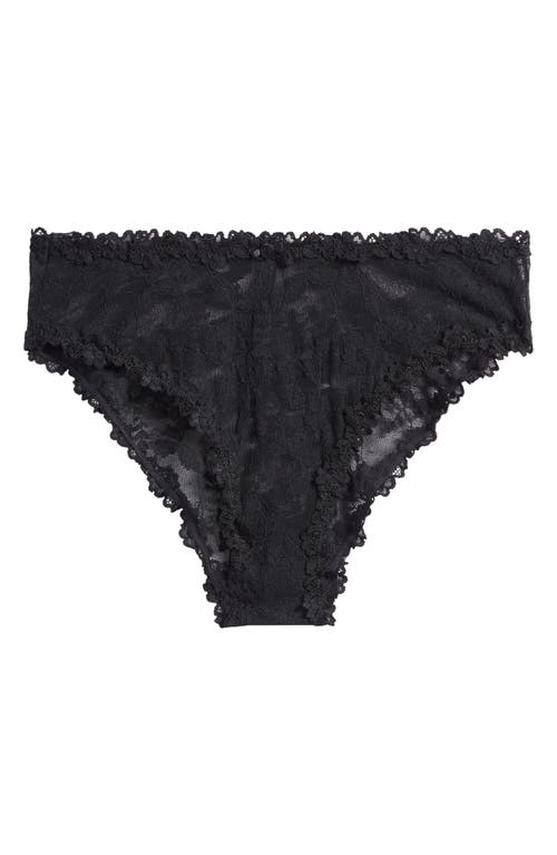 Skims Stretch Lace Briefs In Soot