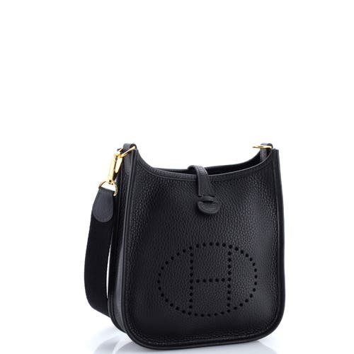 Pre-owned Hermes Hermes Evelyne Bag Gen Iii Clemence Tpm In Black