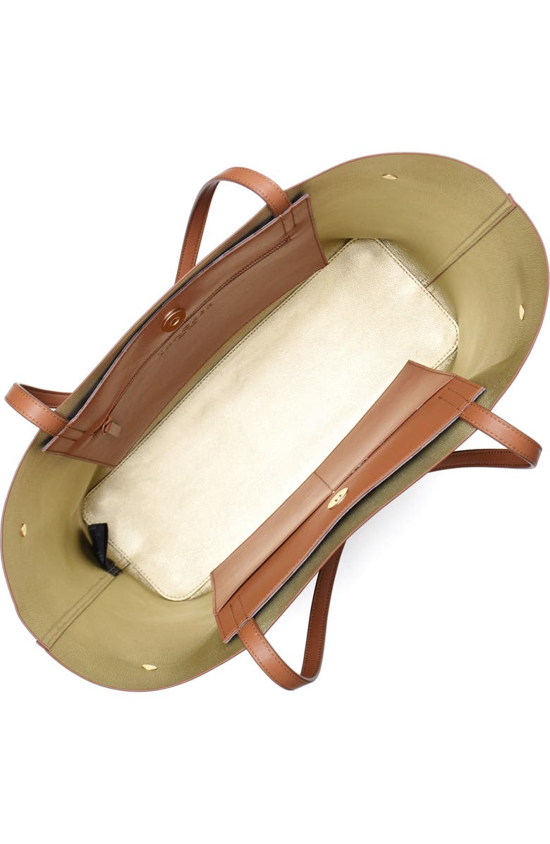 Thacker Kiera Leather Tote, Alternate, color, Cognac