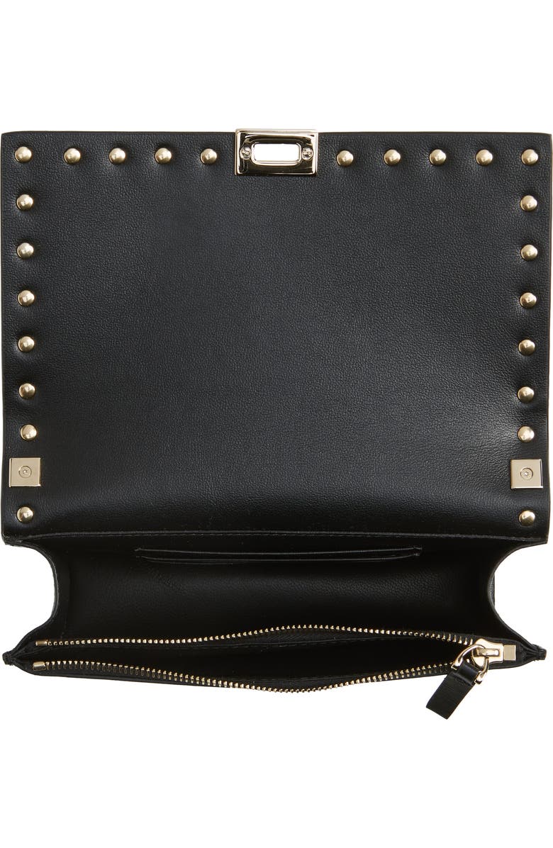 Valentino Garavani Rockstud Leather Crossbody Bag, Alternate, color,