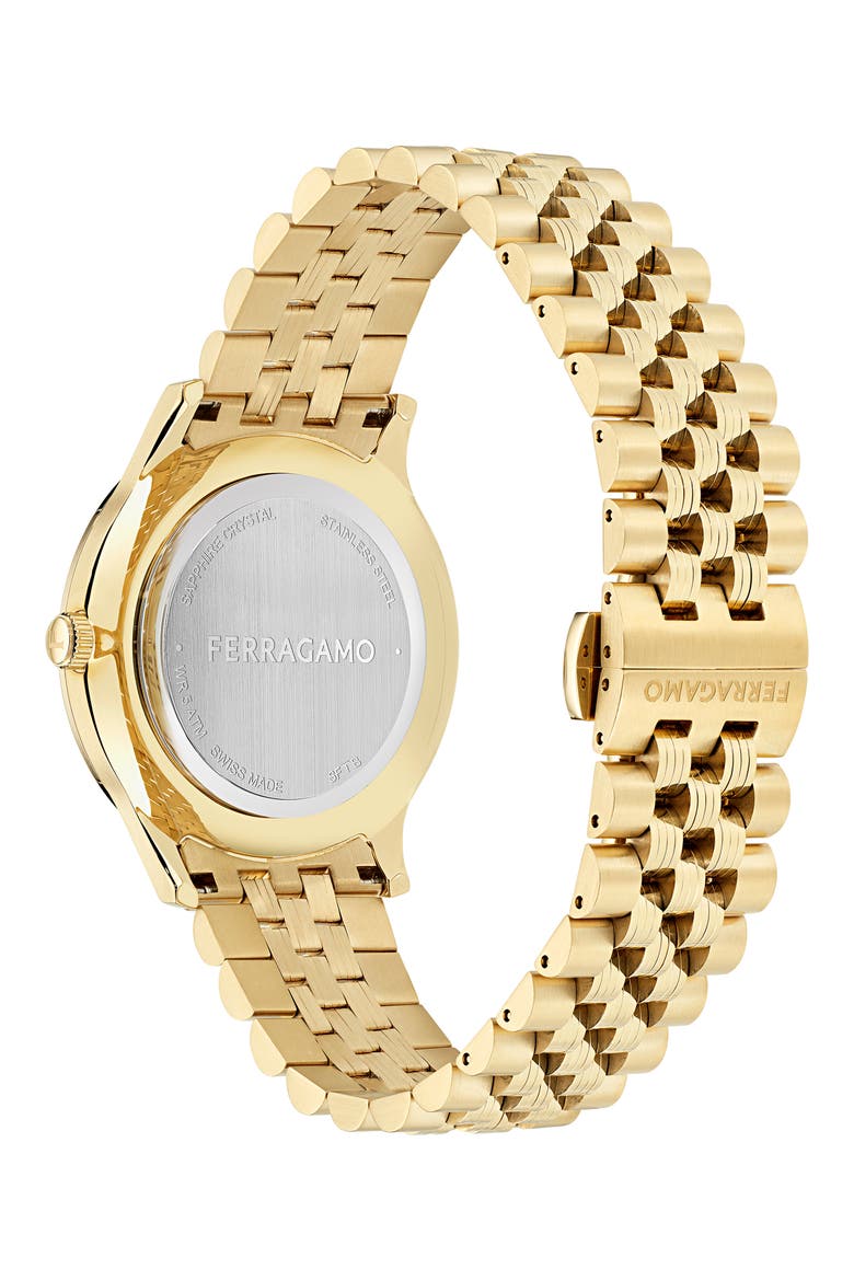 Duo Bracelet Watch, 40mm, Alternate, color, IP YELLOW GOLD