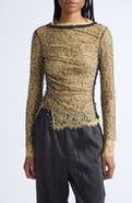Siedrés Faye Studded Lace & Mesh Top
