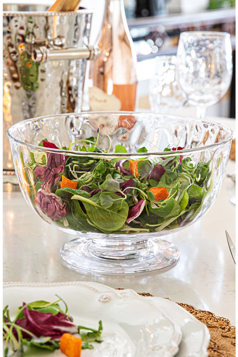 Puro Footed Glass Bowl, Alternate, color, CLEAR