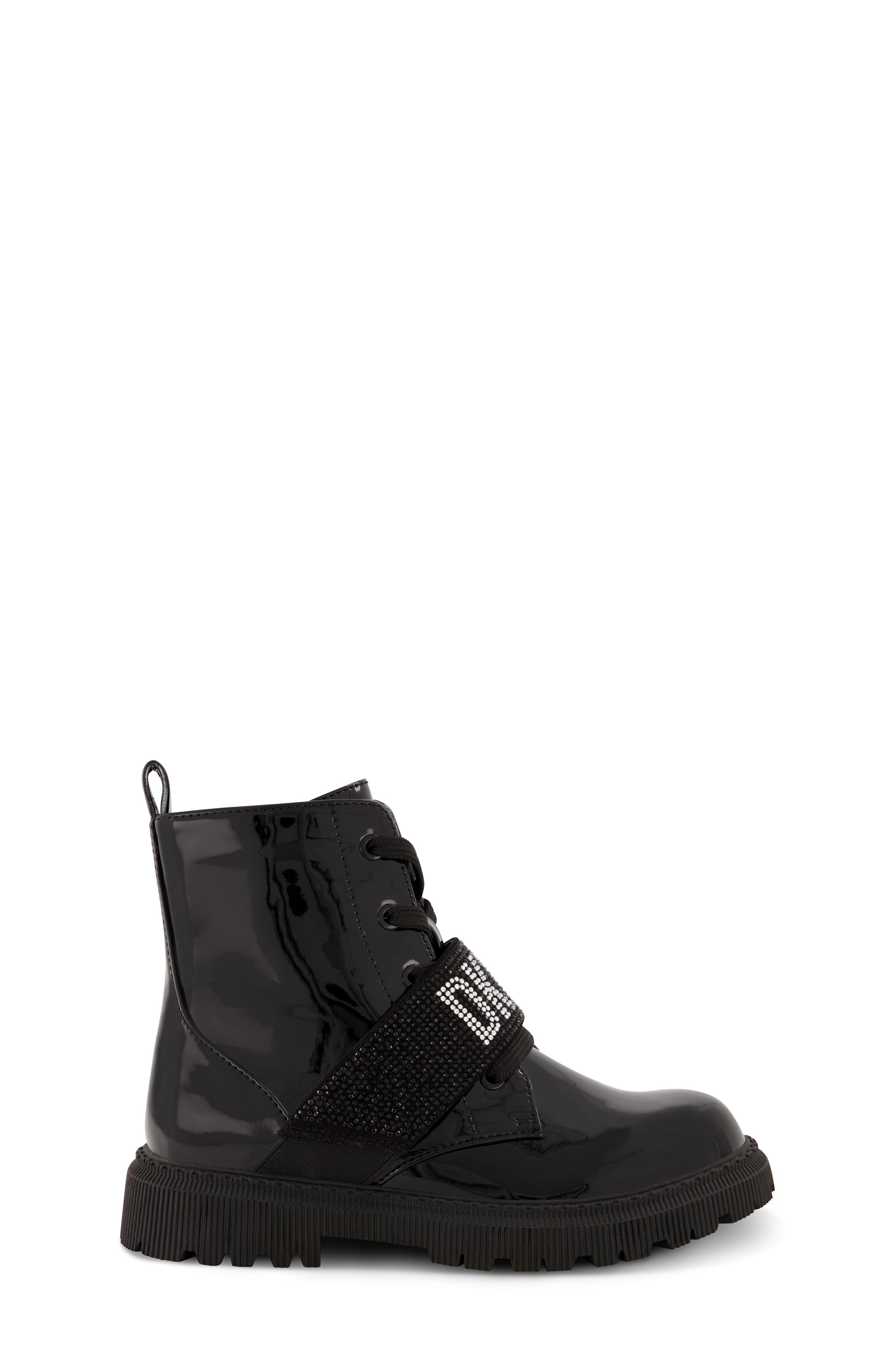 DKNY Kids' Ava Roma Combat Boot, Alternate, color, Black