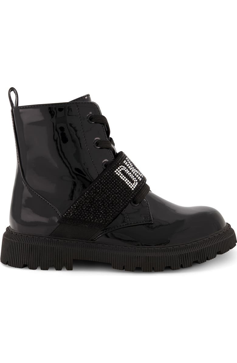 DKNY Kids' Ava Roma Combat Boot, Alternate, color, Black