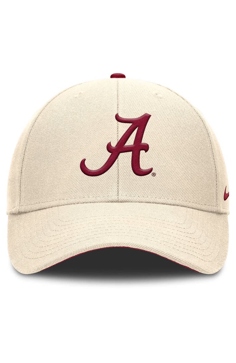 Nike Men's Nike Natural Alabama Crimson Tide Rise Primetime Performance Trucker Adjustable Hat, Alternate, color, Natural