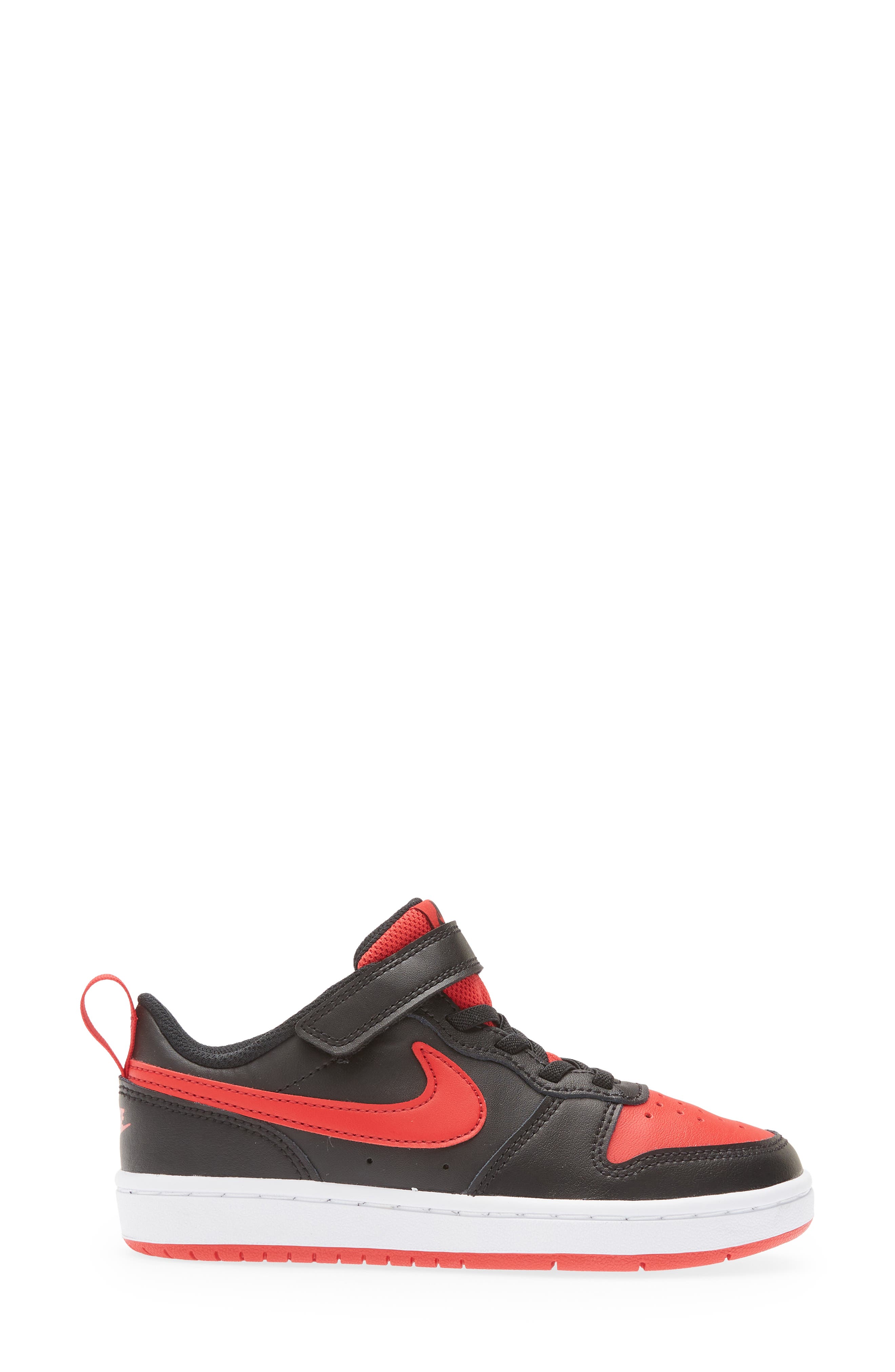Nike Kids' Court Borough Low Recraft Sneaker, Alternate, color, Black/ University Red