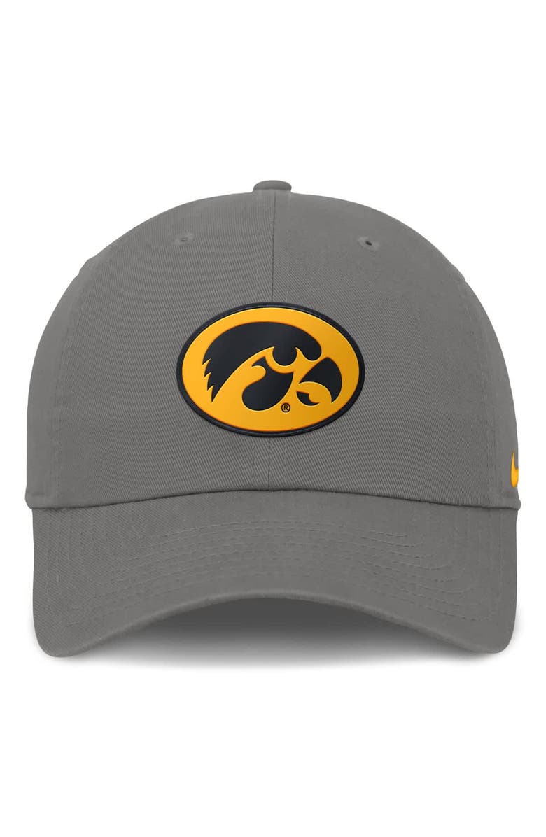 Nike Men's Nike Gray Iowa Hawkeyes Club Adjustable Hat, Alternate, color, Gray