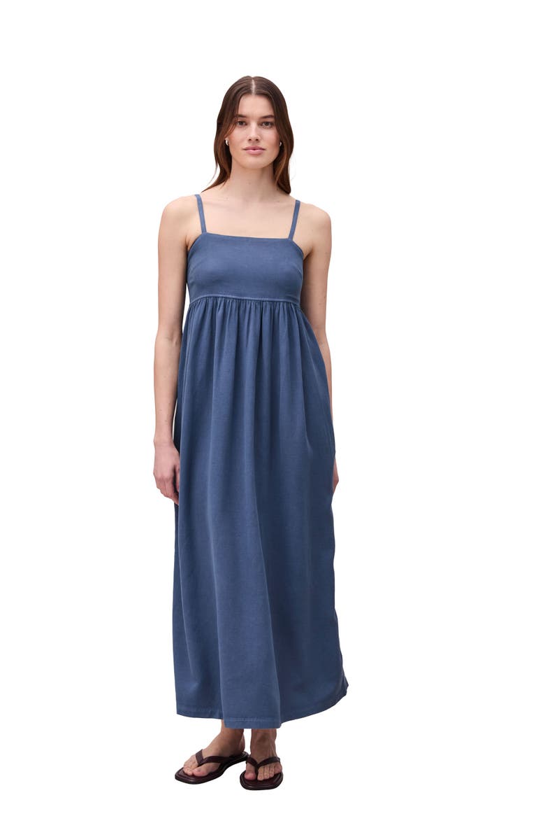 Richer Poorer The Linen Maxi Dress, Main, color, Vintage Indigo