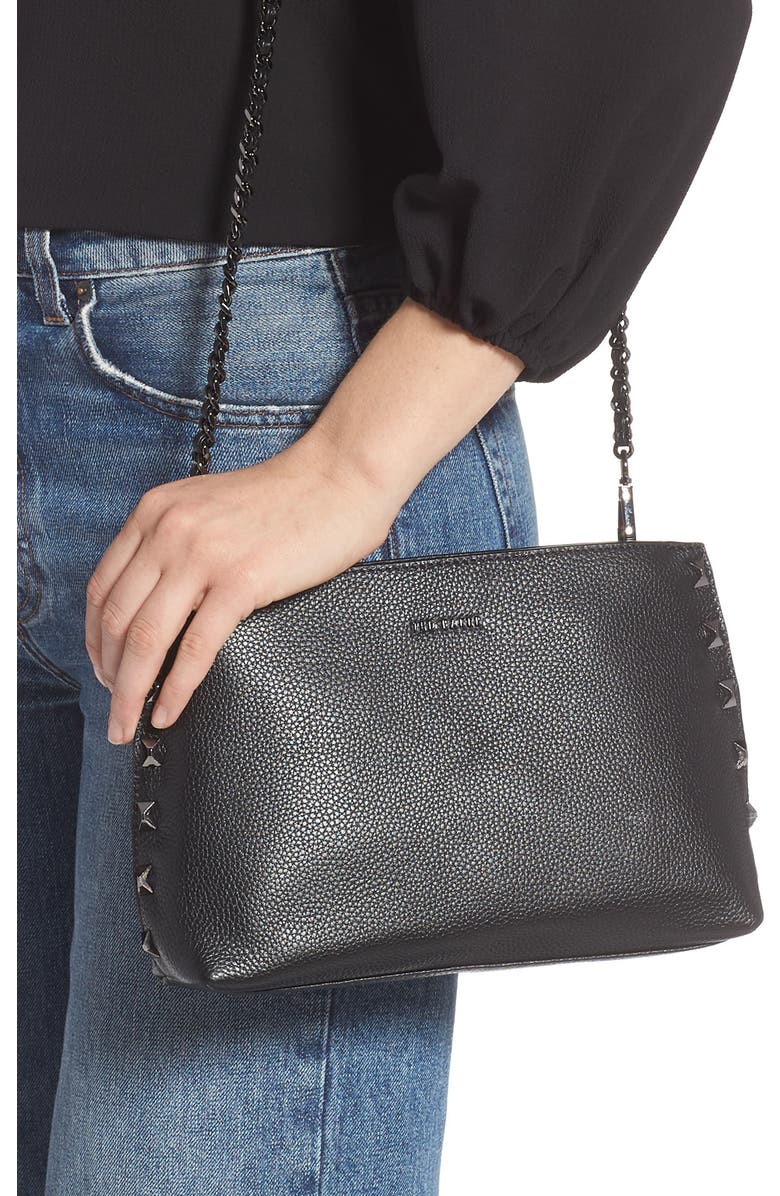 Ted Baker London Jemira Bow Leather Clutch, Alternate, color,