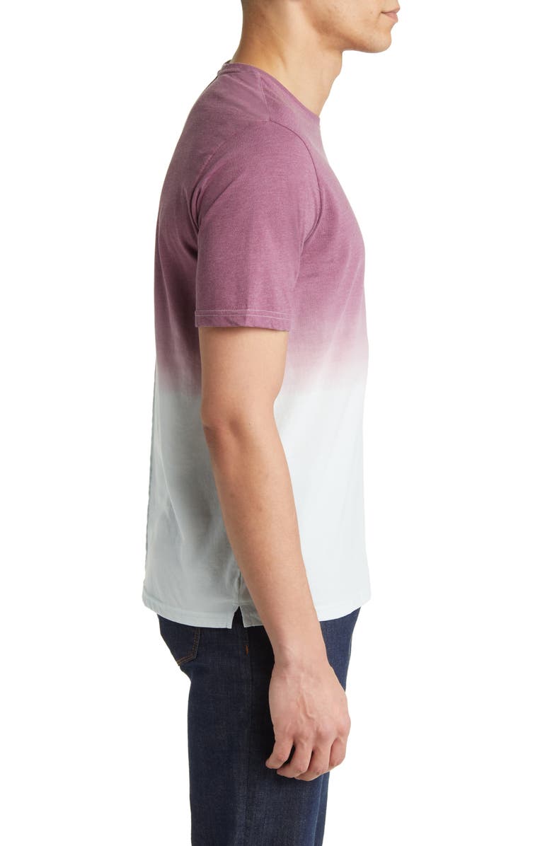 Stone Rose Dip Dye Pocket T-Shirt, Alternate, color, Purple