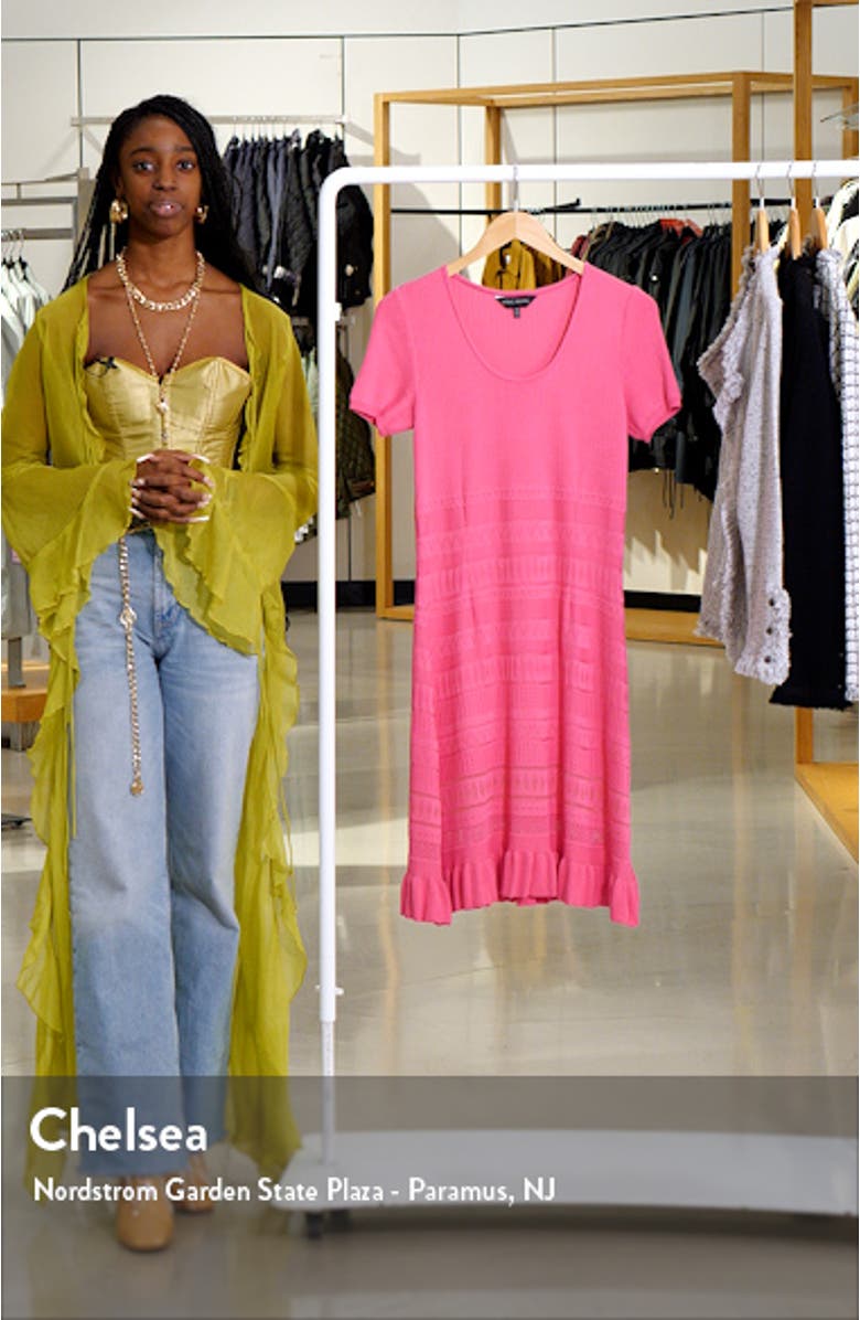 Pointelle & Burnout Sweater Dress, sales video thumbnail