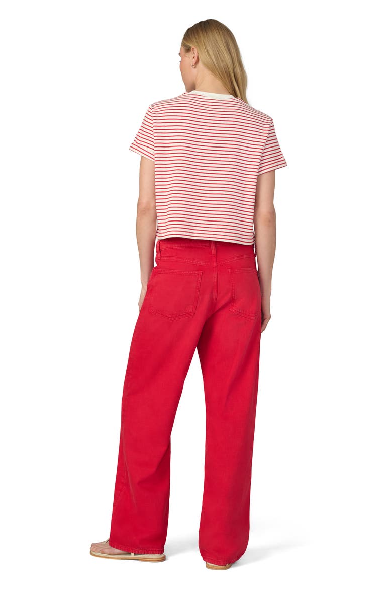 The Ryan Drawstring Low Slung Baggy Jeans, Alternate, color, CHERRY RED